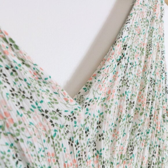 *DEX Green and Pink Floral Maxi Dress - Picture 7 of 8